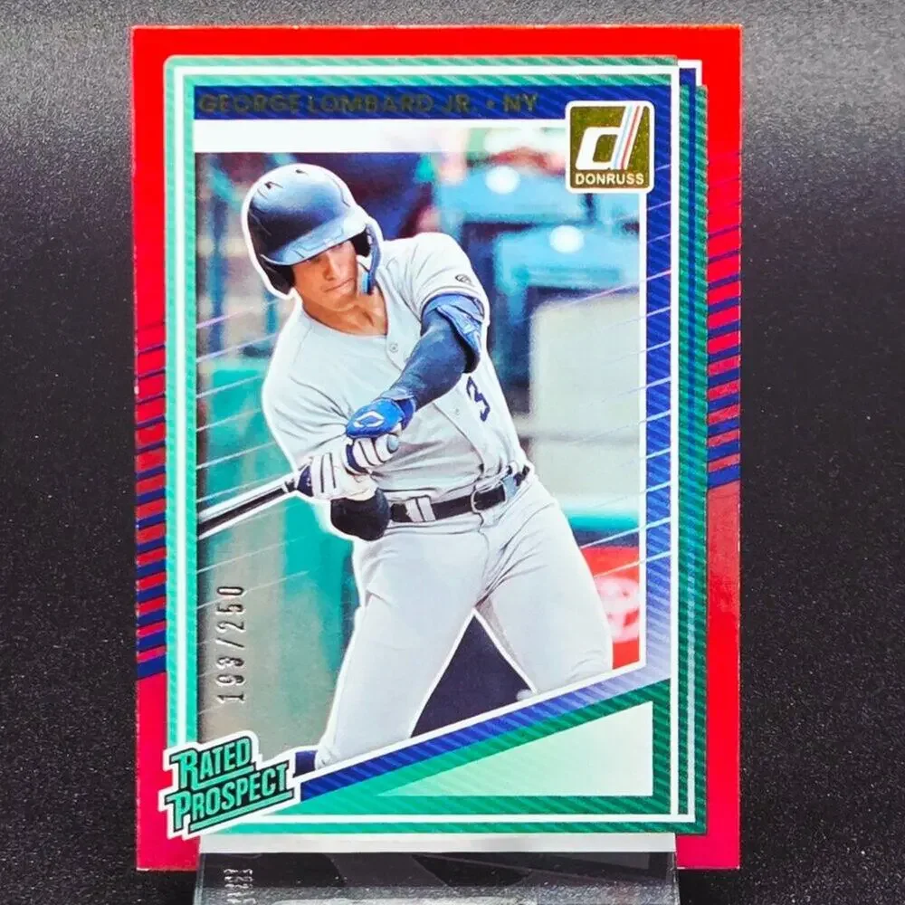 2025 George Lombard Jr. Red Pink Ice /99 /250 RC's New York Yankees Top Prospect